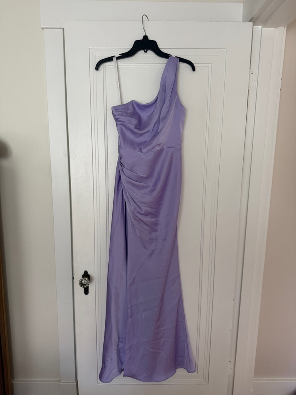 Azazie One-Shoulder Lavender Evening Gown